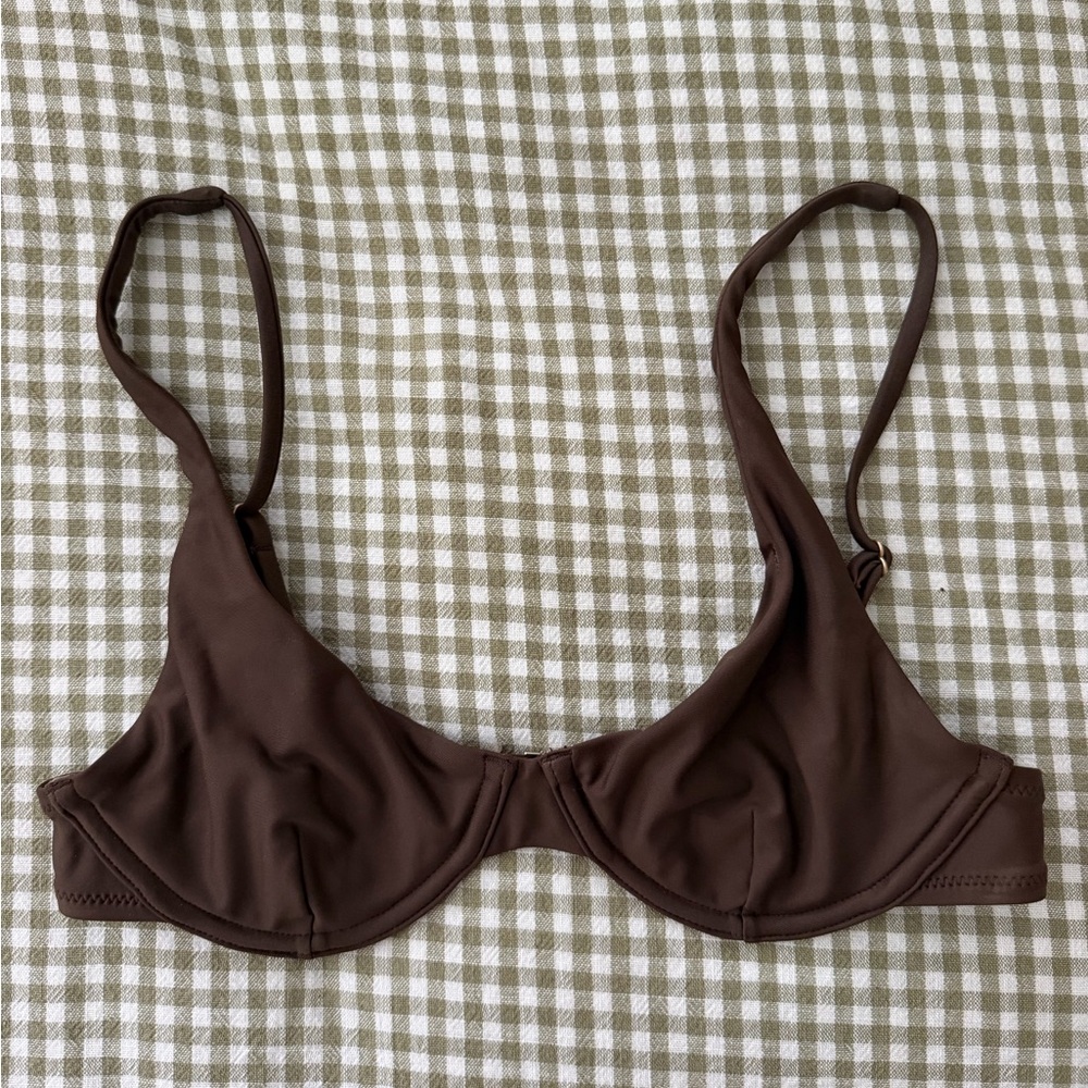 Rhythm. Underwire Brown Bikini Top - Women Intimates & Sleepwear